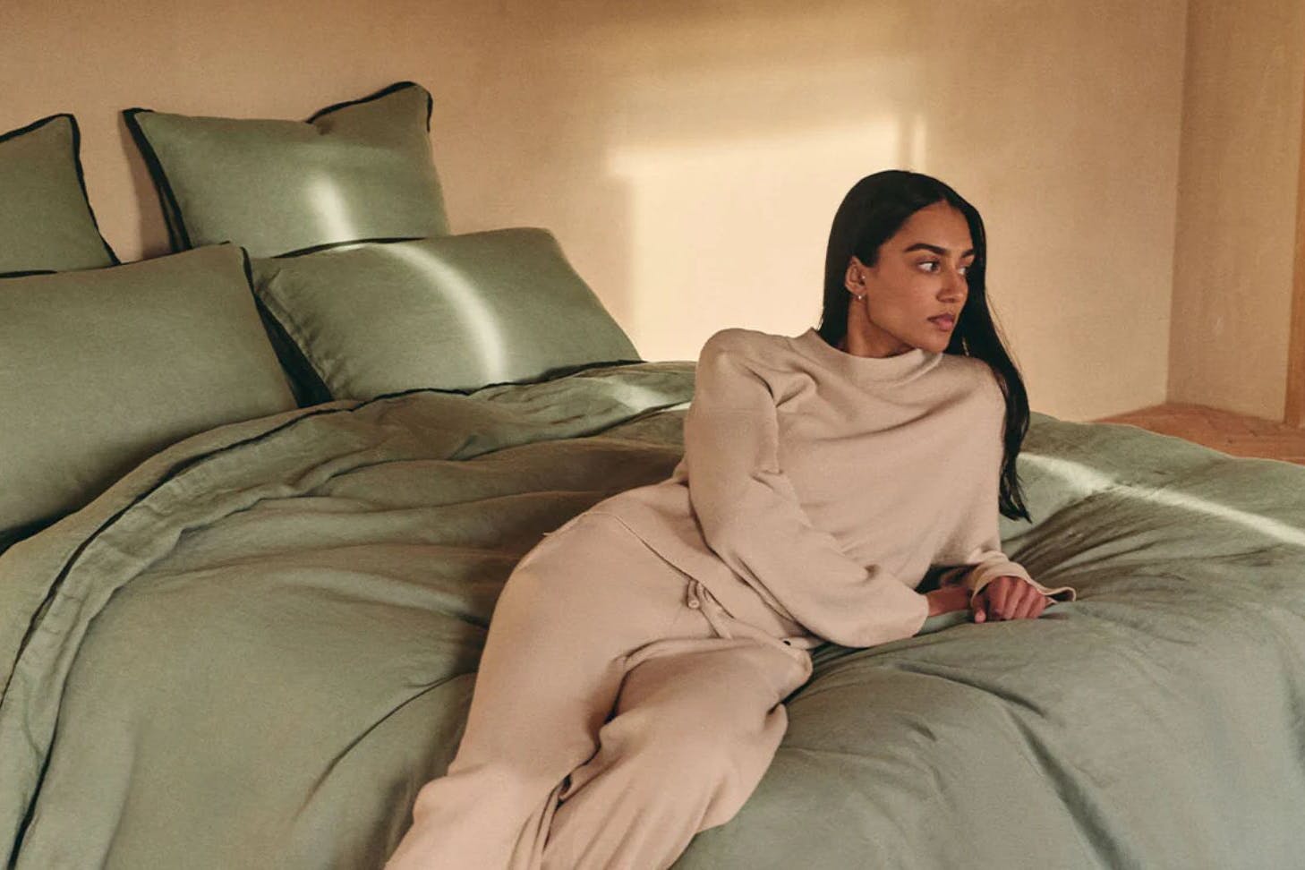 Hommey linen bedding